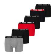 Set van 6 effen boxershorts Everyday