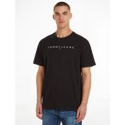 Recht T-shirt met ronde hals linear logo