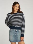 Gestreepte sweater met ronde hals