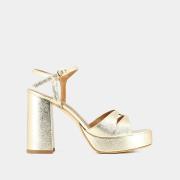 Sandalen in leer Justine, platform