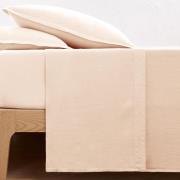 Effen plat laken in gewassen linnen, Linot