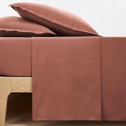 Effen plat laken in perkalkatoen Scenario