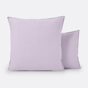 Effen kussensloop in gewassen katoen, Scenario