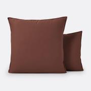 Effen kussensloop in gewassen katoen, Scenario