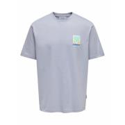 Los T-shirtmet hartlogo op de rug