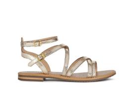 Platte leren sandalen Sozy