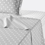 Laken in zuiver katoen met stiippenprint, Clarisse