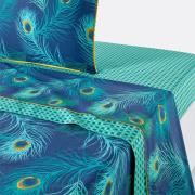 Plat laken in perkalkatoen, Shakhra