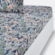 Hoeslaken in perkalkatoen, Aquajungle