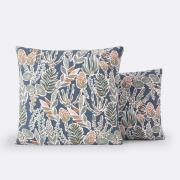 Kussensloop in perkalkatoen, Aquajungle