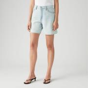 Hoge baggy short van linnenmix