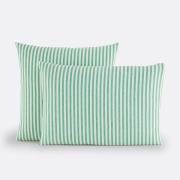 Katoenen kussensloop, groen, Soizic