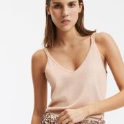Top met bandjes, fijn geïriseerd tricot