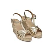 Sandalen met sleehak en vierkante neus Gelsa