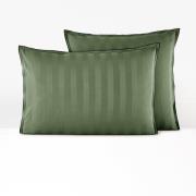 Kussensloop in gewassen satijnkatoen, Victor, gestreept