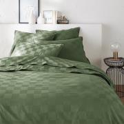 Dekbedovertrek in gewassen satijnkatoen, Victor, dambord motief