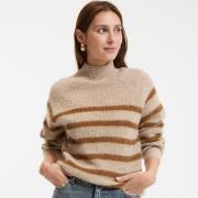 Gestreepte trui in mixed alpaca Signature ARISTIDE