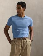 Effen slim T-shirt in jersey met geborduurd logo