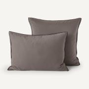 Kussensloop in gewassen voilekatoen, Gypse