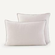 Kussensloop in gewassen hennep, Helm