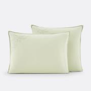 Kussensloop in gewassen katoen, geborduurd, Scénario