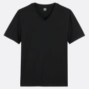 T-shirt met V-hals en korte mouwen