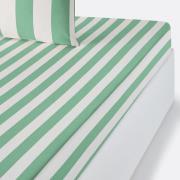 Hoeslaken in katoen, omslag 25 cm, Hendaye groen