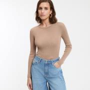 Trui in fijn tricot met ronde hals