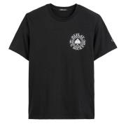 Recht T-shirt met print voor- en achteraan