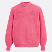 Trui met opstaande kraag in mixed alpaca Signature ARISTIDE