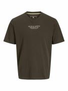 T-shirt met ronde hals.