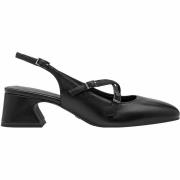 Leren slingback-ballerina's
