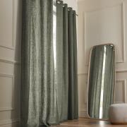 Gordijn in gewassen linnen met oogjes, Private