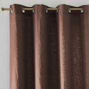 Gordijn in gewassen linnen met oogjes Onega