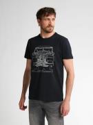 T-shirt met korte mouwen en print vooraan