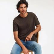 T-shirt met ronde hals en korte mouwen