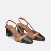 Leren slingback-pumps Dhapop