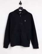 Polo Ralph Lauren player logo full zip hoodie in black