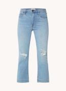 Articles of Society London high waist flared cropped jeans met lichte ...