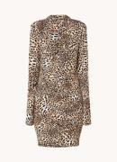 Refined Department Noria mini jurk met luipaardprint