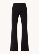 Vanilia High waist flared fit broek met steekzakken