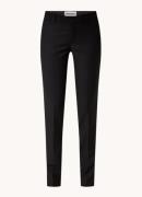 Zadig&Voltaire Prune high waist tapered fit pantalon in wolblend met z...