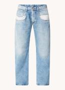 Maison Margiela High waist straight leg jeans met lichte wassing