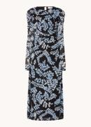 Fabienne Chapot Bella maxi jurk van mesh met bloemenprint