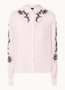 NIKKIE Bonaire semi-transparante blouse met borduring