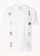 Edmmond Studios BBQ overhemd van linnen met borduring
