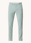 Sandro Slim fit pantalon van scheerwol met steekzakken