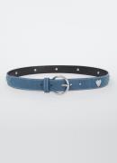 Fabienne Chapot Hammered Heart riem van denim