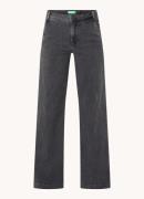 Benetton High waist wide leg jeans met stretch