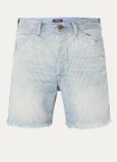 Ralph Lauren Straight fit korte broek van denim met streepprint